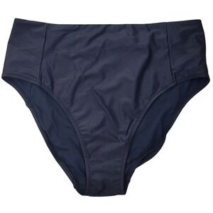 Universal Standard Swim High Waisted Bikini Bottoms Black Size M Vacation Beach